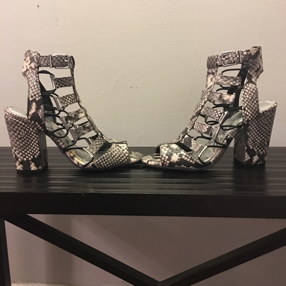 Snake print sandal